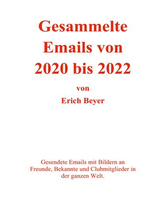 cover image of Gesammelte Emails von 2020--2022